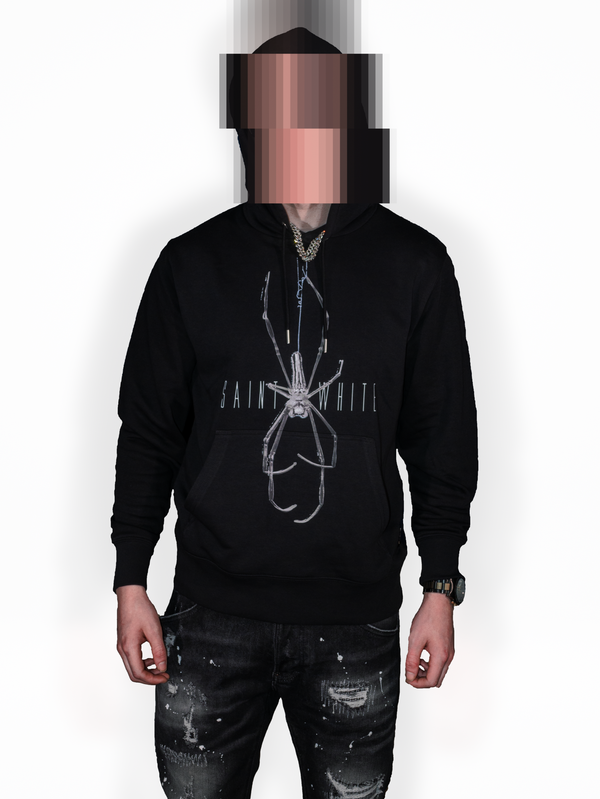 'Saint White' Araneo Hooded Sweatshirt